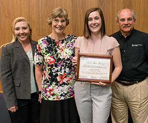 Dr. Jennifer Hartmark-Hill, Dr. Elaine Niggemann, Medical Student Jenna Koblinski and Dr. David Beyda