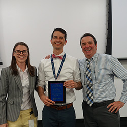 Dr. Coulston (middle) with Trigg and Dr. Standley