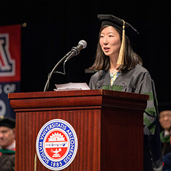 Aishan Shi, MD, Speaks at Commencement