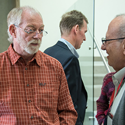 Dr. Silverman Talking with Dr. Grossman at his Retirement