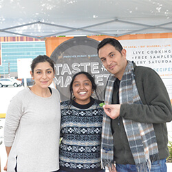 Group photo with Qubain, Bagchi and Dr. Marvasti