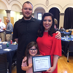 Yancey with Her Family at the Pathway Scholars Graduation