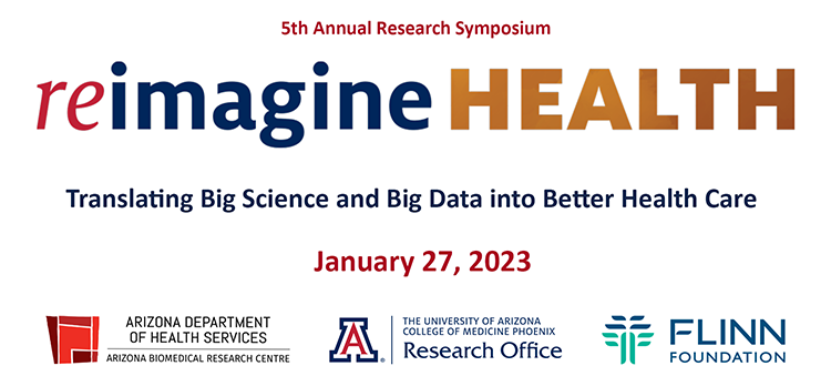 A graphic for the 2023 reimagine Health Research Symposium