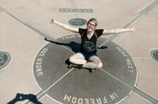 Emrie Tomaiko on the Utah college seal
