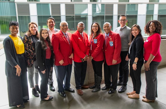 Shannon Alsobrooks (Far Left), Along with Fellow Medical Students and Leadership from the College Pictured with ARAC Members Nathanial Carr, PhD, Miguel Pirela-Cruz, MD, Patricia Arreola and Jose Olano