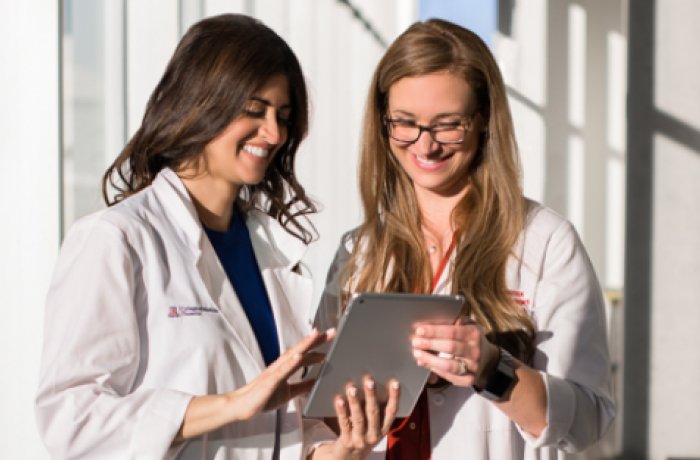 Shahrzad Saririan, MD, (left) and Katy Mullens, MD, (right)