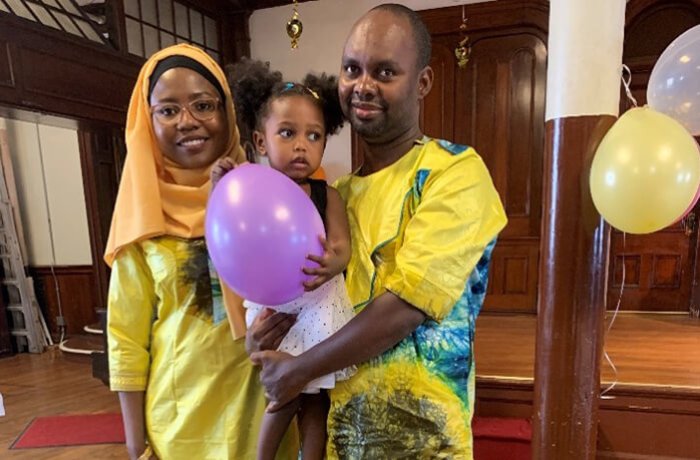 Fatouma with Her Husband and Daughter