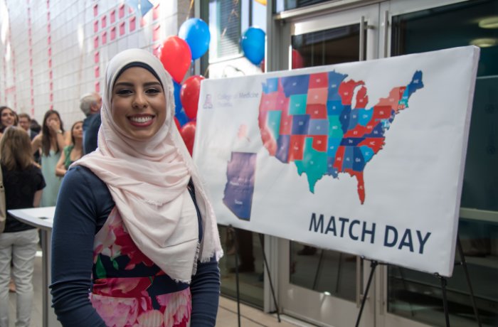 Tabarik Al-Abbadi Poses with the Map at Match Day