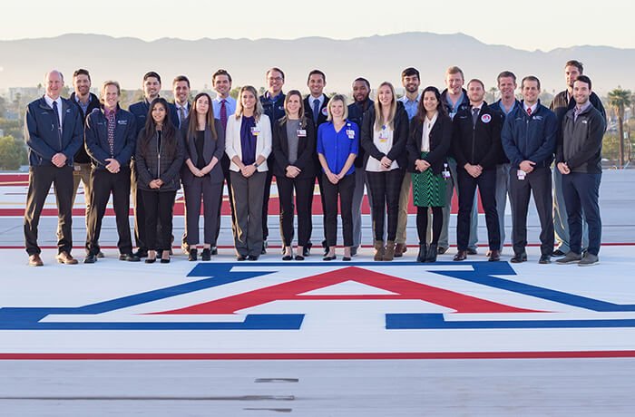 The Orthopaedics Team on the Roof at Banner