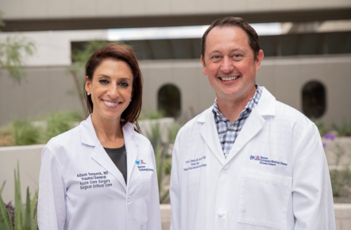 Allison Tompeck, MD, and Patrick Bosarge, MD