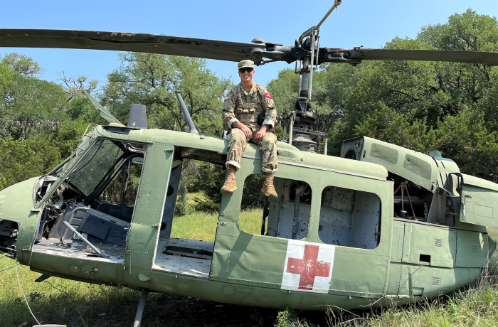 After high school, Kyle Avery joined the U.S. Army as a medic and served for six years.