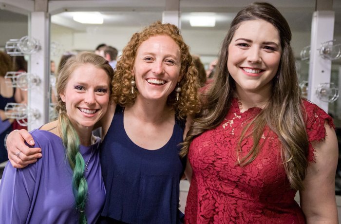 Alexis Bailey (Far Right) with Fellow Medical Students at Their White Coat Ceremony