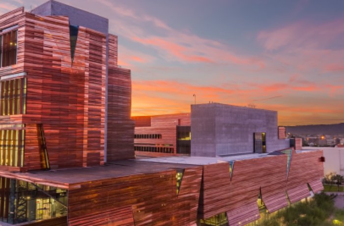 biomedical sciences partnership building at sunrise