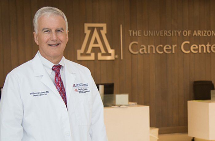 Dr. William Cance in the UACC Lobby