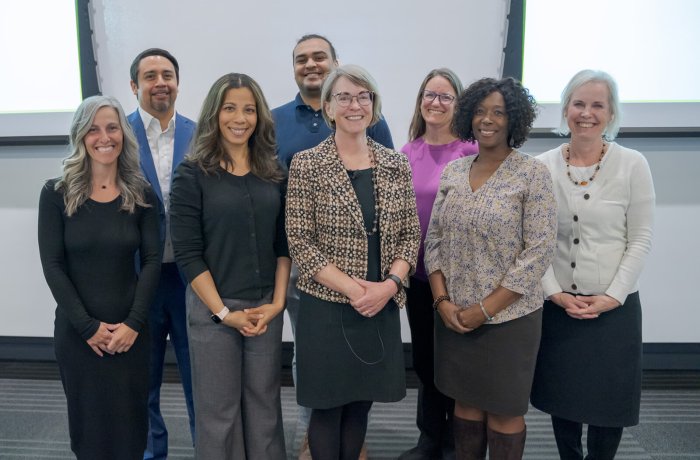 Mary Crossley, JD, with the college's Office of Equity, Diversity and Inclusion team