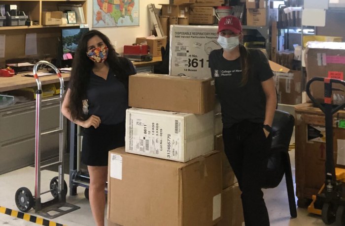 Second Flight for Operation Pegasus en Route to the Navajo Nation that Included 350 N95 Masks, 100 Goggles and 128 Ponchos to Help the PPE Shortage