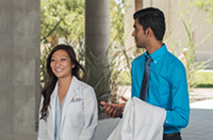 Two Medical Students Walking to the HSEB