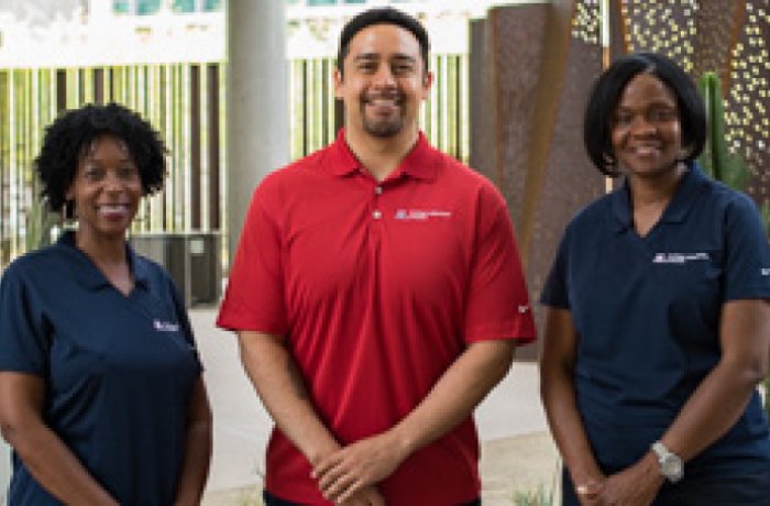 the diversity and inclusion team posing for a photo