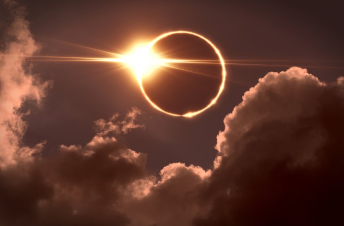 A solar eclipse