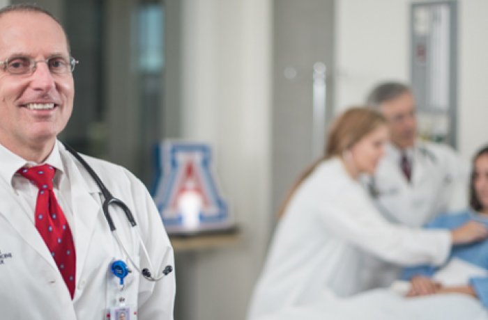 Dr. Michael Fallon in the Simulation Center