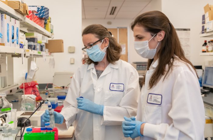 Taben Hale, PhD, with Alexandra Garvin, PhD