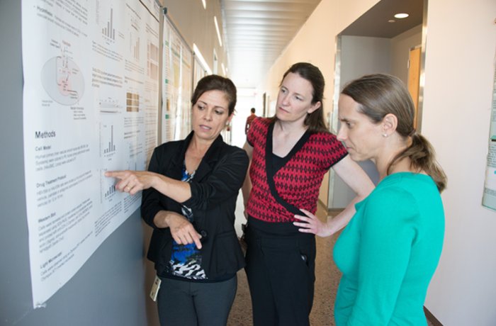 Taben Hale (Center) with Fellow Researchers Rayna Gonzalez (Left) and Karen Taraszka Hastings (right)