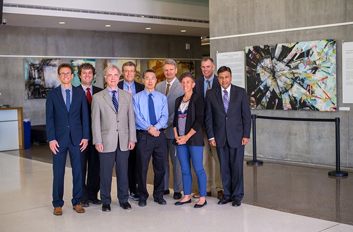 The Division of Clinical Data Analytics and Decision Support Team in the Lobby of the HSEB