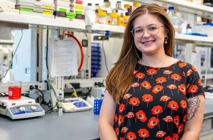 Ashton Jorgensen, PhD, is a postdoctoral researcher in the lab of Taben Hale, PhD.
