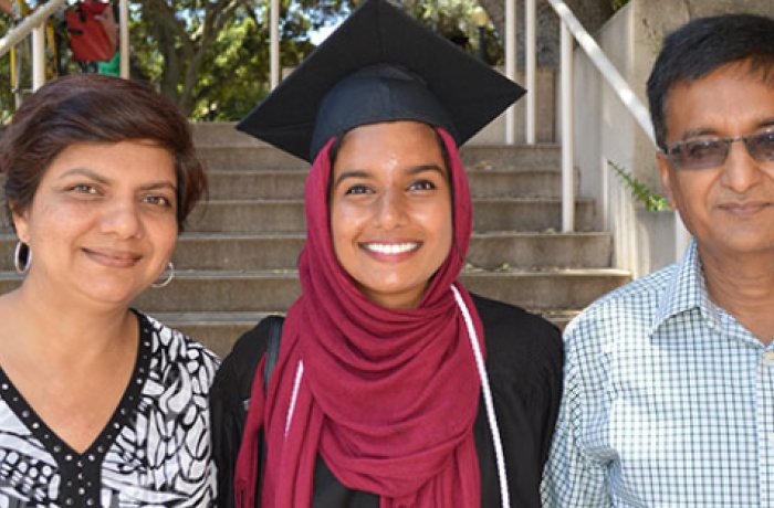 Rebia Khan and Her Parents