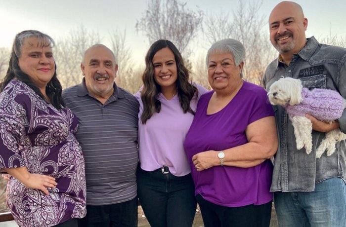 Medical Student Amber Sandoval-Menendez with Her Family