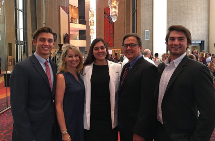 Elise Molnar at Her White Coat  Ceremony