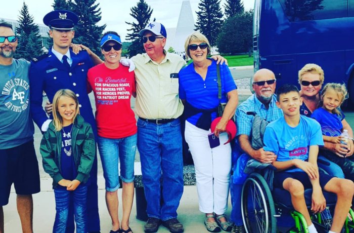 Hayes Platt with his family