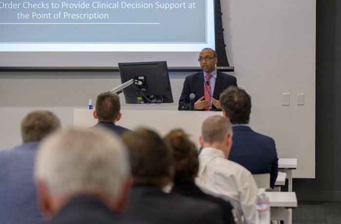 Deepak Voora, MD, presents at symposium 