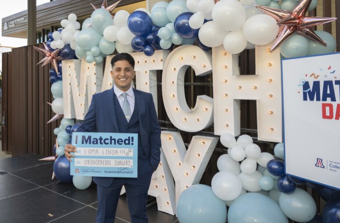 Youssef Galal discovered he matched into orthopedic surgery at Loma Linda University during the Class of 2025 Match Day.
