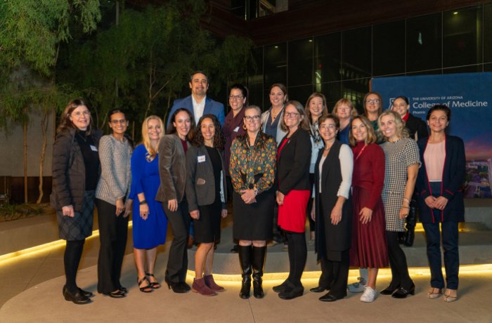 Members of the college's Women in Medicine and Science Group with Governor Katie Hobbs