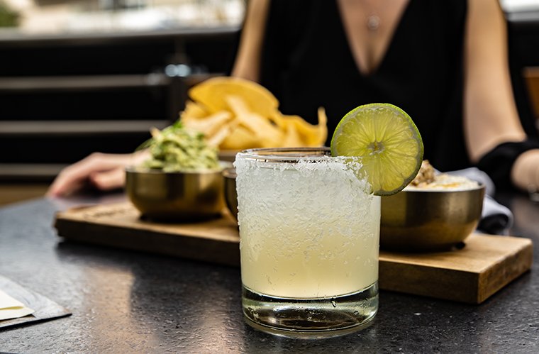 Margarita and Guacamole at Chico Malo