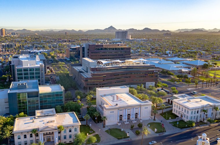 Drone Shot of the Campus from the South