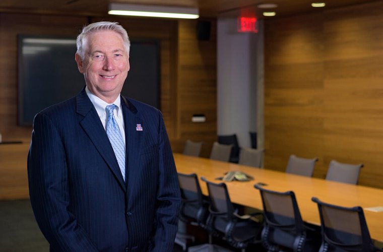 Dean Reed in the College's Boardroom