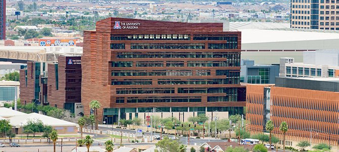 Long Shot of the Biomedical Sciences Partnership Building