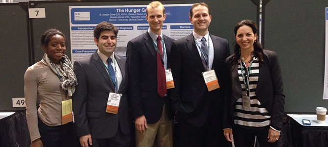 Internal Medicine residents and faculty in a group