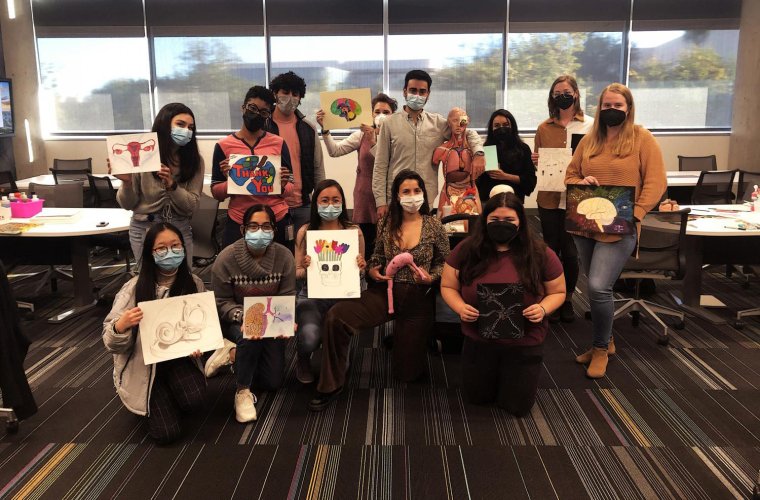 Medical Students Present Their Art from the Art and Anatomy Workshop