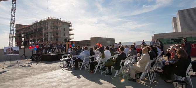 The Top Beam Ceremony for the BSPB