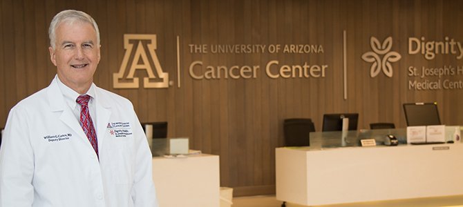 Dr. William Cance in the UACC Lobby