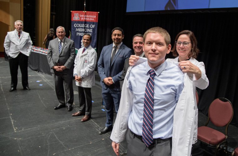 Second-year medical student Jason Jorgensen at White Coat ceremony Jason Jorgensen at White Coat Ceremony