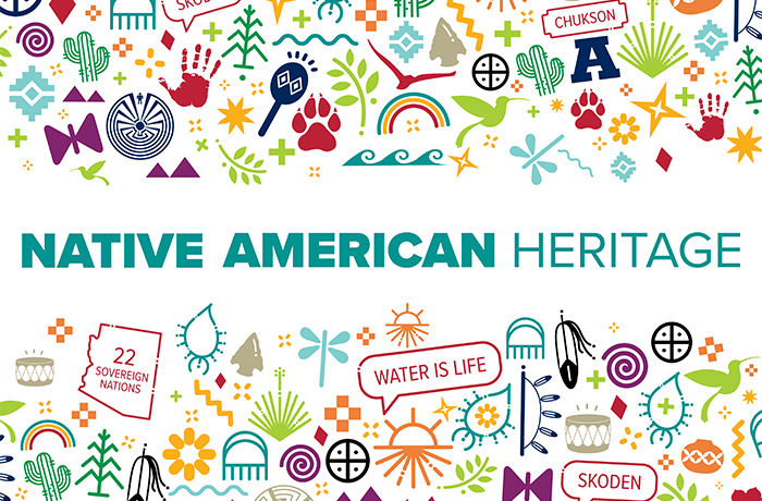 A University of Arizona graphic for Native American Heritage Month