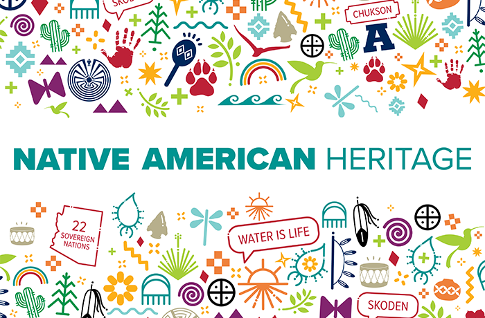 Native American Heritage Month is celebrated annually in November A University of Arizona graphic for Native American Heritage Month