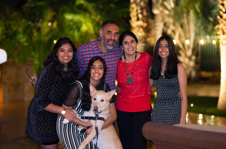 Meher Rakkar with Her Family Meher Rakkar with Her Family