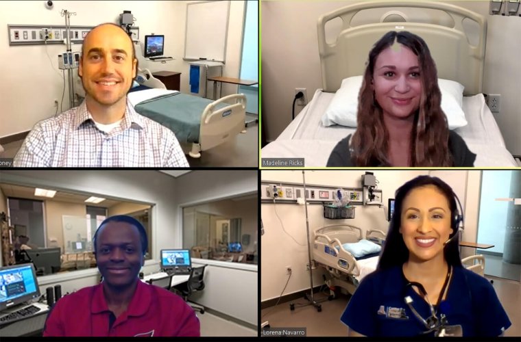 Members of the Center for Simulation and Innovation Team Conducting a Virtual Simulation Members of the Center for Simulation and Innovation Team Conducting a Virtual Simulation