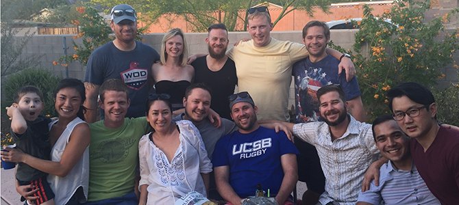 Orthopaedic Residents Socializing