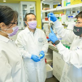 Dr. Dai and His Research Staff in His Lab